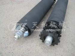 TH3826型 鋼制(zhi)雙鏈包(bāo)膠可調(diào)積放輥(gǔn)筒