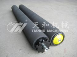 TH2214型 鋼制(zhi)單鏈包膠輥(gǔn)筒