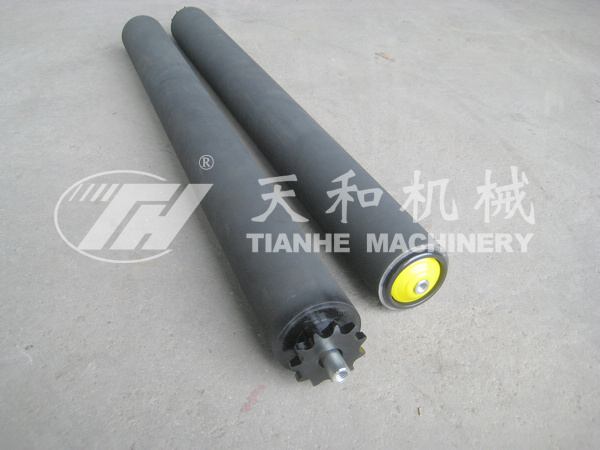 TH2214型 鋼(gang)制單鏈包膠(jiao)輥筒